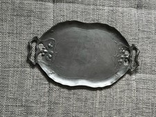 Jugendstil Tablett Zinn Orivit