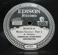 AMERICAN SYMPHONY ORCHESTRA "Mignon Fantasia" EDISON RECORD 80505 (527)