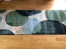 XL Schmutzfangmatte Bodenmatte Türmatte Wash & Dry neu Kreise Aqua80x200 randlos