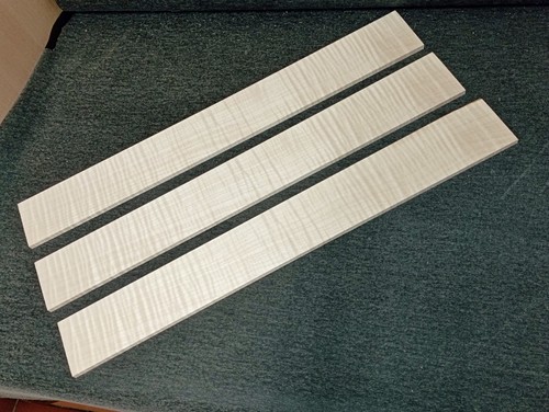 Flamed maple fretboard blank - flamed,