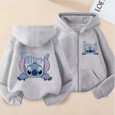 Stitch Hoodie Kinder Sweatshirt Mädchen Junge Zip Up Lilo Baby Kapuzenjacke