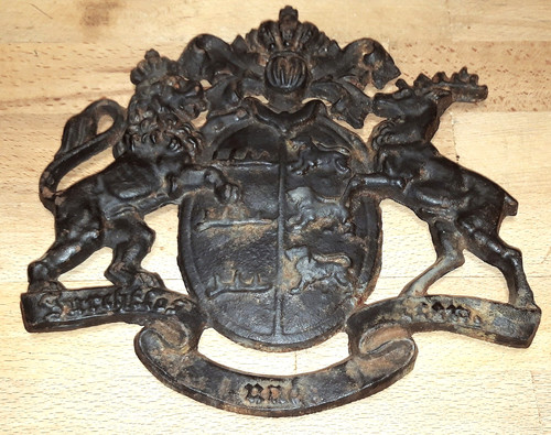 Gusseisen schild wappen - gusseisen,