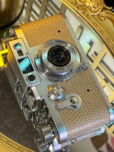 Leica iiig echt - echt, eidechsenleder