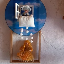 Filzfiguren deko frau - frau, holle