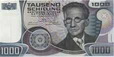 Österreich / Austria P.152a 1000 Schilling 1983 G Schrödinger (1)