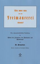 Was muss man von der Freimaurerei wissen Br. Peregrinus Illuminaten Rosenkreuzer