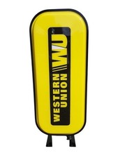 Werbeaufsteller Western Union 2013 Marketing Kundenstopper Reklame Sammlerstück