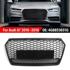 Kühlergrill 4G8853651G Waben Schwarz Glanz Wabenförmig Für Audi A7 16-18 NEU