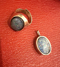 Opal Schmuckset original 70er