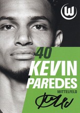 Kevin Paredes - NEU - VFL Wolfsburg - 2025/26 - Autogrammsatzkarte - original