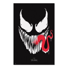 Poster venom face tongue - poster,