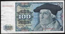 100 Deutsche Mark Schein 2. Januar 1970 - TOP-Umlauferhaltung