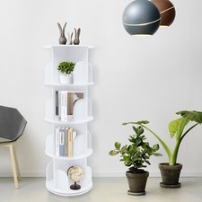 Weiß drehbares bücherregal - weiß,