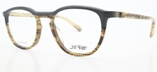 JF Rey Brille JF1475 0055 51-19 143 Black Matt Aluminium Acetate Stripes Pattern
