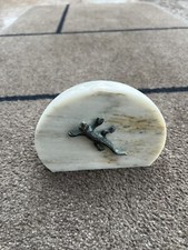 Bronze Eidechse Mittel Auf