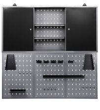 Werkstatt-Wandschrank Joku Werkzeugschrank mit Fachböden Lochwand Haken Ondis24