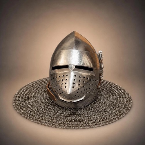 Bascinet pigface helm - bascinet,