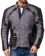 Lange Motorradjacke in