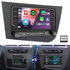 Für Seat Leon 1P1 2005-2012 2+64G Carplay Android 14 Autoradio GPS Navi WiFi DSP