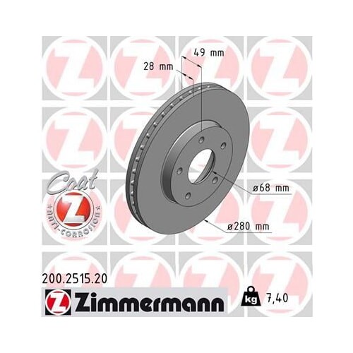 Zimmermann bremsscheibe - 2x,