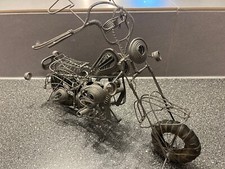 DEKO DRAHT HARLEY DAVIDSON  CHOPPER MOTORRAD MODELL - HANDARBEIT