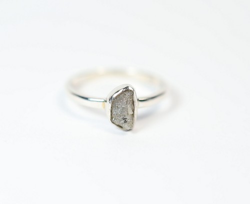 Ring rohdiamant 925 - u, 52