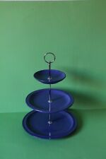 zauberhafte dreistöckige Etagere Teller Friesland Ammerland Blau Blue 038513