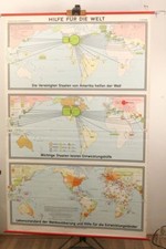 Schulwandkarte Hilfe Welt