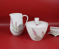 Lorenz Hutschenreuther Exzellenz - Zuckerdose mit Mikchkännchen, Blumen Dekor