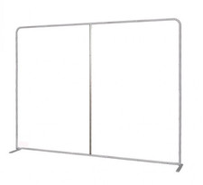 Alu Gestell Rahmen Messewand Texframe Straight Textilmessewand mit Beleuchtung