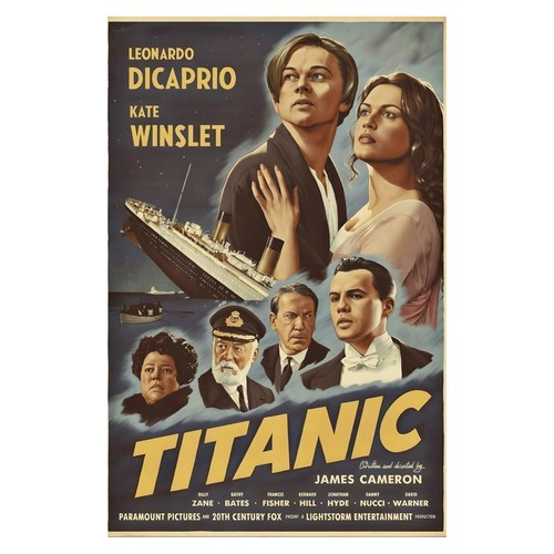 Titanic filmplakat vintage - |,