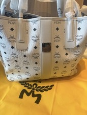 MCM Shopper Neu Weiß mit