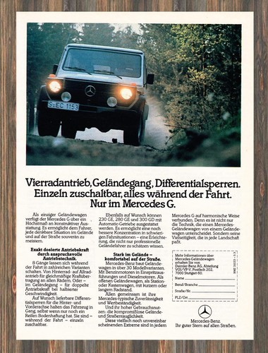 Mercedes benz klasse - g-klasse,
