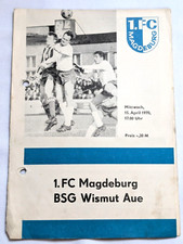 Orig. Programm 1.FC Magdeburg BSG Wismut Aue 69/70 DDR Oberliga Fußball FCM