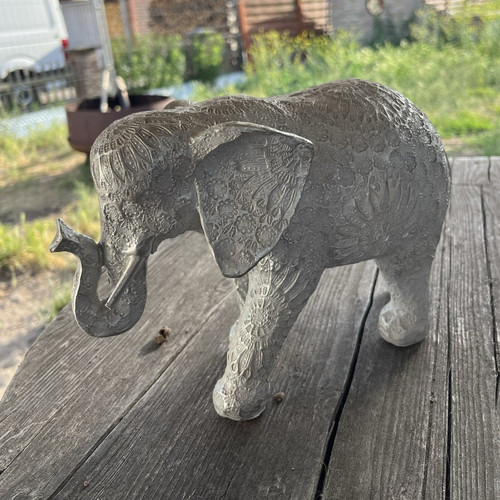 Elefant dekofigur grau - elefant,