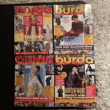 Konvolut 4 Burda Zeitschriften Inkl. Schnittmuster aus dem Jahr 1998