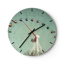 Modern Wanduhr 40x40cm Rund