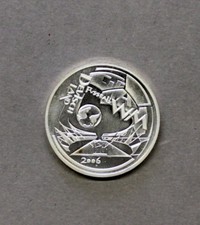 Silber Probe 10 Euro 2003 " Fußball WM in Deutschland 2006" von Victor Huster