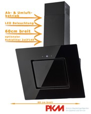 Dunstabzugshaube PKM BS26 Schwarz 60 cm Wandhaube Kopffrei. B-WARE!