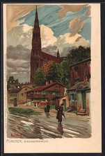 Künstler-Lithographie Paul