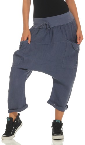 Damen leinen pumphose - damen,