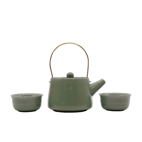Herbal jade teekannen - jade, aus