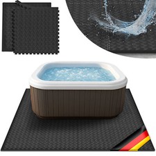 tillvex® Whirlpool Unterlage eckig 200 cm Bodenmatte Pool Untergrund Schutz