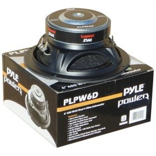 1 Subwoofer Pyle PLPW6D Plpw 6D 16,5 CM 300 Watt RMS Doppelt Spule 4 Ohm