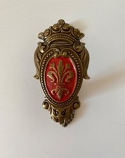 Waffenhalter Wandhalter Drapierhaken Gewehrhalter Raffhalter Vorhanghalter Lilie