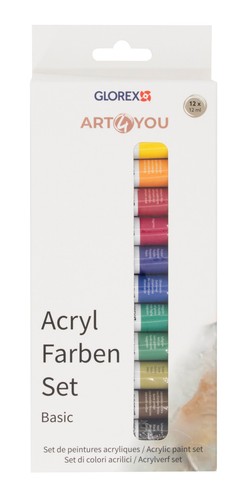 Acrylfarben set basic - acrylfarben-set, 12st,