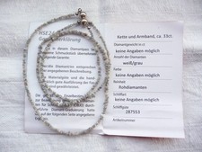 Rohdiamanten - Kette und Armband, ca. 33 ct. - Diamantcollier Set Heilstein Edel