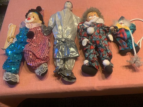 Clowns figuren mit - figuren, porzellan