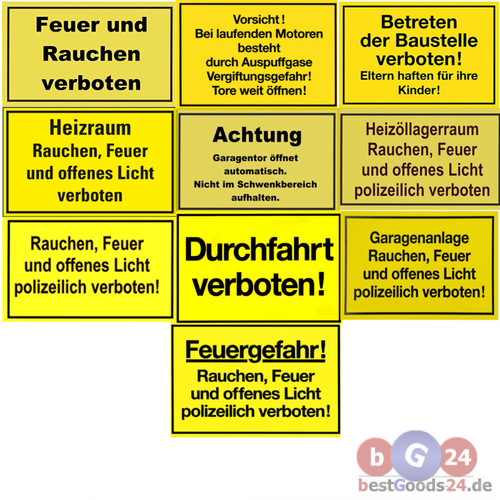 Hinweisschilder warnschilder - hinweisschilder,