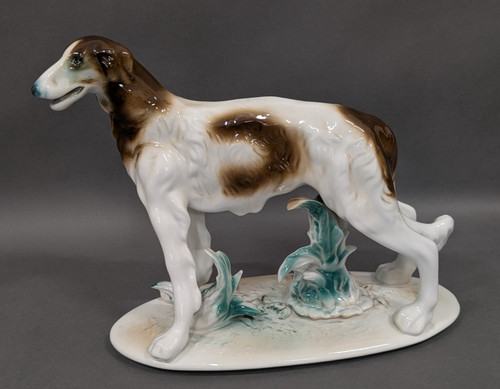 Windhund barsoi porzellan - windhund,